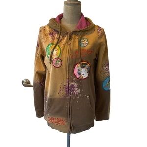 Ed Hardy by Christian Audigier Women’s Hoodie with Hollywood Koi Fish